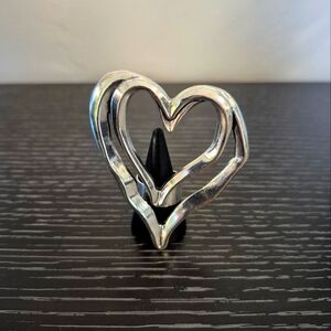 Exaggerated Double Heart Ring NEW One Size